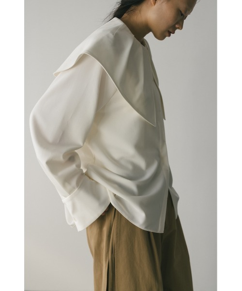 STYLEMIXER（スタイルミキサー）の「サークルカラーシャツ（シャツ/ブラウス・レディース・イエロー/ネイビー/ホワイト・FREE）」の9枚目の写真