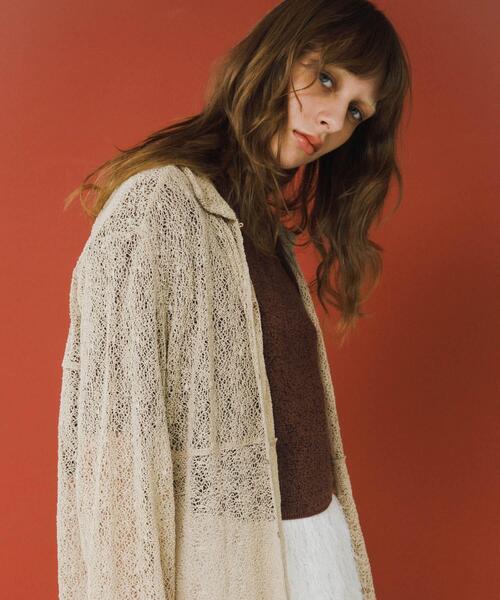 LAATO（ラート）の「melon lace shirts（シャツ/ブラウス・レディース・ホワイト/ブラック/ライトブラウン・FREE）」の13枚目の写真