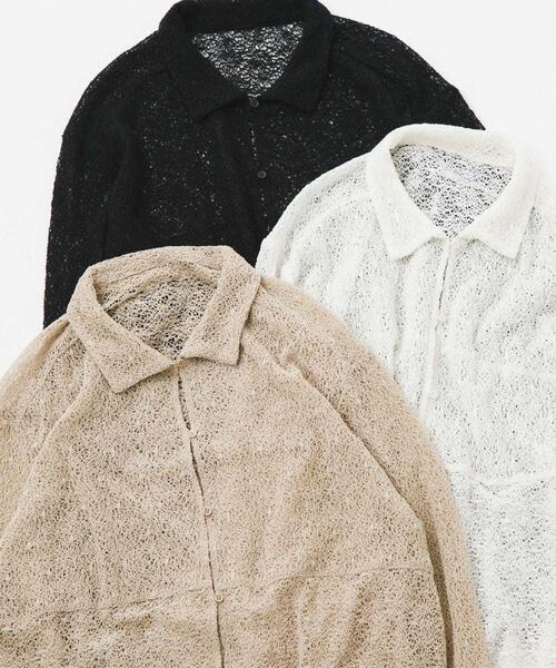 LAATO（ラート）の「melon lace shirts（シャツ/ブラウス・レディース・ホワイト/ブラック/ライトブラウン・FREE）」の21枚目の写真