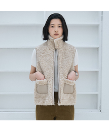 HOWUS（ホワス）の「REVERSIBLE MUSTANG VEST (BEIGE)（ベスト）」
