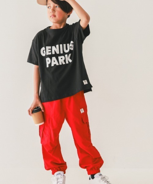 jeans-b(ジーンズベー)の「Jeans-b/ジーンズベー GENIUSTシャツ(Tシャツ/カットソー・キッズ・チャコールグレー/ブラック/オフホワイト・160cm/150cm/140cm/130cm)」の11枚目の写真