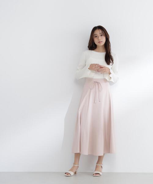 NATURAL BEAUTY BASIC（ナチュラルビューティーベーシック）の「◇レーシーカフスリブニット（ニット/セーター・レディース・ホワイト系その他/ベージュ系その他/ブルー系その他/ブルー系その他6・FREE）」の18枚目の写真