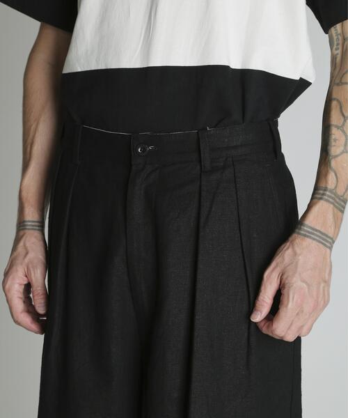 schott（ショット）の「Schott/ショット/LINEN SHORTS/リネン ショーツ（その他パンツ・メンズ・ベージュ/ブラック/カーキ・M/L/XL）」の7枚目の写真