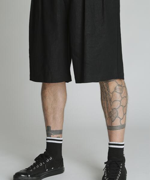 schott（ショット）の「Schott/ショット/LINEN SHORTS/リネン ショーツ（その他パンツ・メンズ・ベージュ/ブラック/カーキ・M/L/XL）」の9枚目の写真