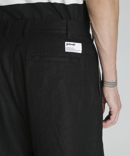 schott（ショット）の「Schott/ショット/LINEN SHORTS/リネン ショーツ（その他パンツ・メンズ・ベージュ/ブラック/カーキ・M/L/XL）」の10枚目の写真