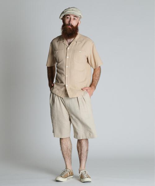 schott（ショット）の「Schott/ショット/LINEN SHORTS/リネン ショーツ（その他パンツ・メンズ・ベージュ/ブラック/カーキ・M/L/XL）」の22枚目の写真