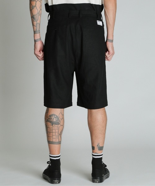 schott（ショット）の「Schott/ショット/LINEN SHORTS/リネン ショーツ（その他パンツ・メンズ・ベージュ/ブラック/カーキ・M/L/XL）」の5枚目の写真