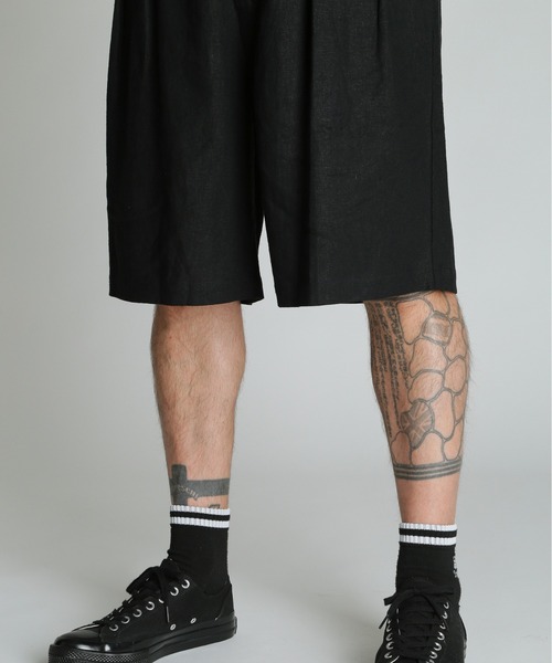 schott（ショット）の「Schott/ショット/LINEN SHORTS/リネン ショーツ（その他パンツ・メンズ・ベージュ/ブラック/カーキ・M/L/XL）」の8枚目の写真