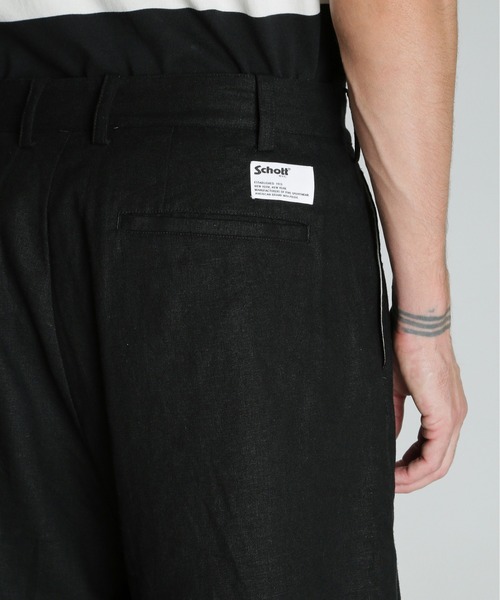 schott（ショット）の「Schott/ショット/LINEN SHORTS/リネン ショーツ（その他パンツ・メンズ・ベージュ/ブラック/カーキ・M/L/XL）」の9枚目の写真
