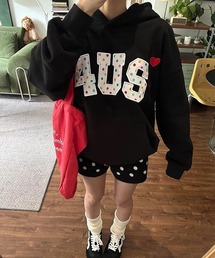 inst.ALL（インストール）の「春にもオススメ！　カラフルドットプリントロゴパーカー（パーカー）」