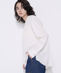 COMME CA Wardrobe | レーヨンツイル フーディーブラウス(シャツ/ブラウス)