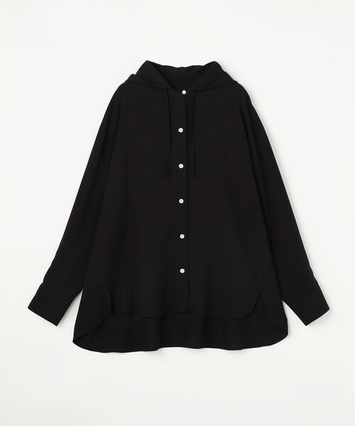 COMME CA Wardrobe（コムサワードローブ）の「レーヨンツイル フーディーブラウス（シャツ/ブラウス・レディース・ホワイト/ネイビー・FREE）」の16枚目の写真