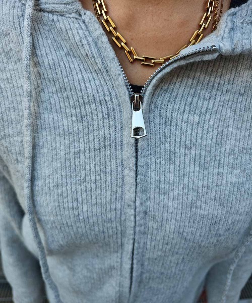 esutoreja（エストレジャ）の「ニットジップアップフーディセットアップ（セットアップ・レディース・ベージュ/グレー・FREE）」の16枚目の写真