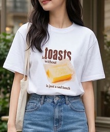 September SEOUL（セプテンバーソウル）の「バターグラフィックプリントTシャツ（Tシャツ/カットソー）」