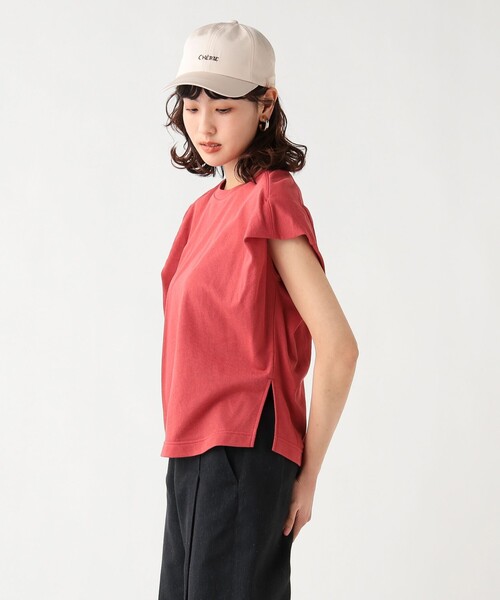 BEAMS HEART(ビームスハート)の「シアーミニ裏毛プルオーバー(Tシャツ/カットソー・レディース・ブラック/オフホワイト/レッド・FREE)」の7枚目の写真