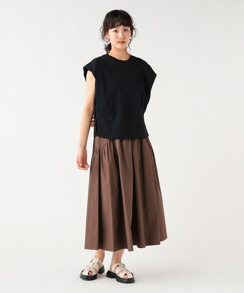 BEAMS HEART(ビームスハート)の「シアーミニ裏毛プルオーバー(Tシャツ/カットソー・レディース・ブラック/オフホワイト/レッド・FREE)」の8枚目の写真