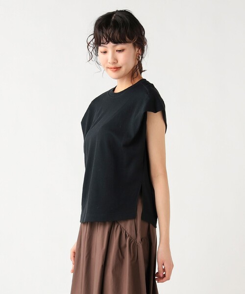 BEAMS HEART(ビームスハート)の「シアーミニ裏毛プルオーバー(Tシャツ/カットソー・レディース・ブラック/オフホワイト/レッド・FREE)」の11枚目の写真