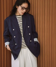 ELFRANK（エルフランク）の「【2026SS】ロゴ刺繍 テーラードジャケット オフィス フォーマル パールボタン《着用動画あり》（テーラードジャケット）」