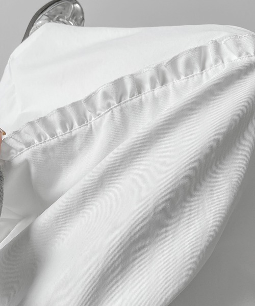 ONEP STAR(ワンピスター)の「フリル切替ロングスカート(スカート・レディース・ホワイト/ネイビー/グレー・SMALL/MEDIUM/LARGE/X-LARGE)」の12枚目の写真
