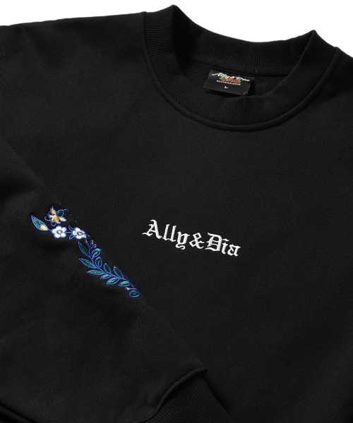 Ally&Dia(アリーアンドダイア)の「アリーアンドダイア 【Ally&Dia】- クルーネックスウェット【THE LOST CITY CREWNECK SWEAT AD25AW003】(パーカー・メンズ・ブラック・XL/M)」の8枚目の写真