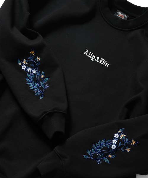 Ally&Dia(アリーアンドダイア)の「アリーアンドダイア 【Ally&Dia】- クルーネックスウェット【THE LOST CITY CREWNECK SWEAT AD25AW003】(パーカー・メンズ・ブラック・XL/M)」の7枚目の写真
