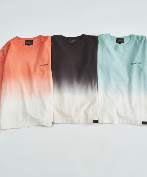 PENDLETON(ペンドルトン)の「【PENDLETON / ペンドルトン】Gradation dye /グラデーションロングスリーブTシャツ/ユニセックス(Tシャツ/カットソー・メンズ・オレンジ系その他/グレー系その他/ブルー系その他・M/L)」の6枚目の写真