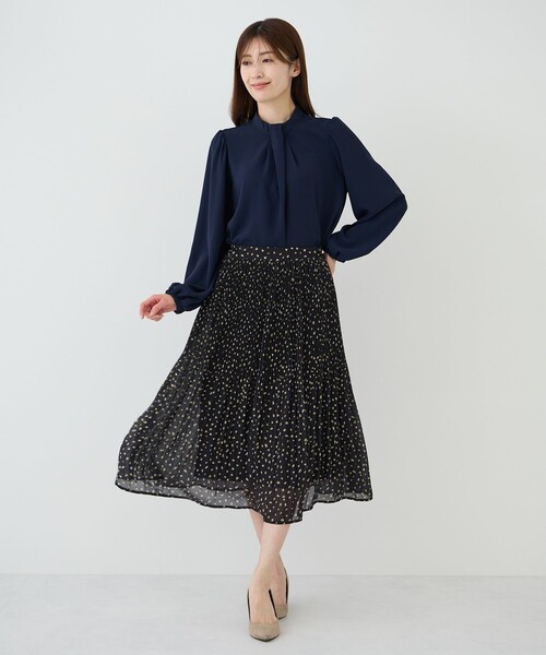 Jayro(ジャイロ)の「消しプリーツスカート(スカート・レディース・ネイビー/ライトグレー/ブラック系その他2・M)」の9枚目の写真