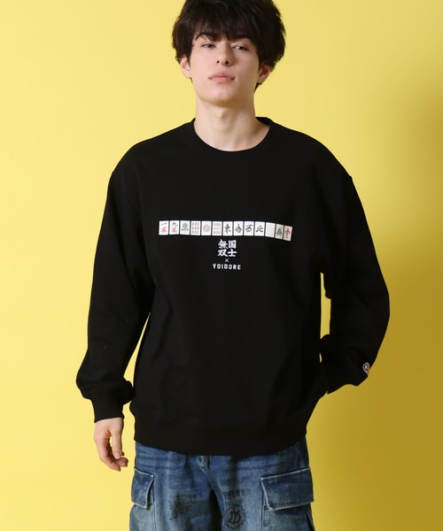JACKROSE（ジャックローズ）の「YOIDORE 国士無双 ｺﾗﾎﾞ ｸﾙｰﾈｯｸｽｳｪｯﾄ（スウェット・メンズ・ライトグレー/ブラック・L/XL/M）」の4枚目の写真