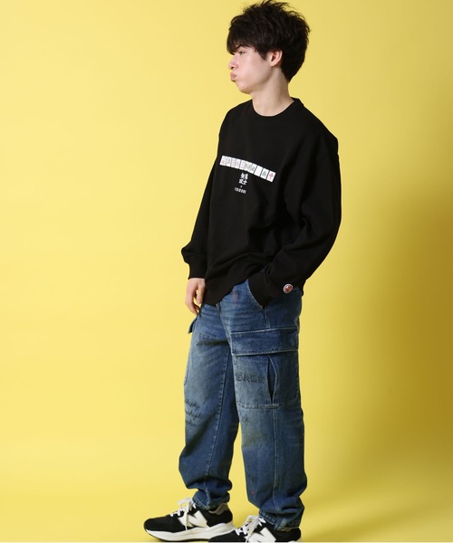 JACKROSE（ジャックローズ）の「YOIDORE 国士無双 ｺﾗﾎﾞ ｸﾙｰﾈｯｸｽｳｪｯﾄ（スウェット・メンズ・ライトグレー/ブラック・L/XL/M）」の10枚目の写真