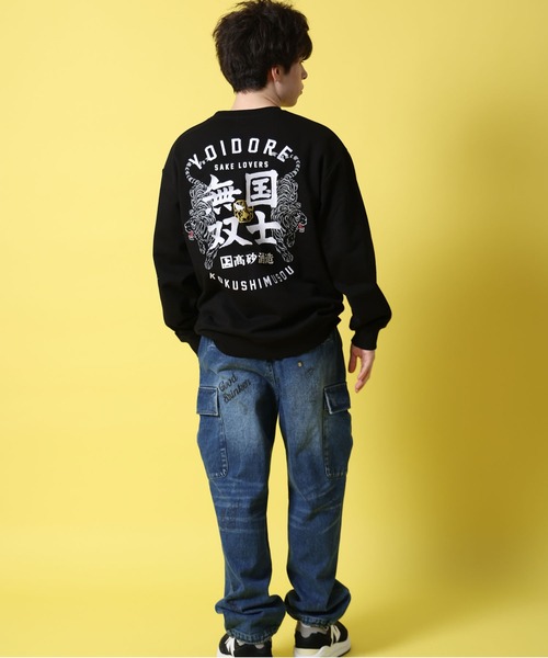 JACKROSE（ジャックローズ）の「YOIDORE 国士無双 ｺﾗﾎﾞ ｸﾙｰﾈｯｸｽｳｪｯﾄ（スウェット・メンズ・ライトグレー/ブラック・L/XL/M）」の11枚目の写真