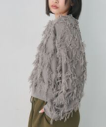 【新色追加】柄編みフリンジNT