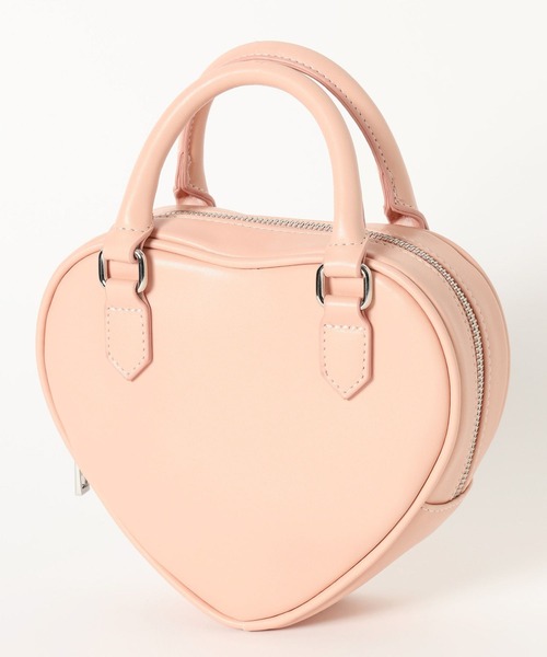 Heather(ヘザー)の「ハートボストンBAG 654138(ショルダーバッグ・レディース・ブラック/ブラウン/ピンク・ONE SIZE)」の2枚目の写真