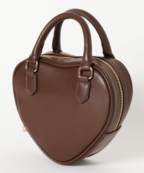 Heather(ヘザー)の「ハートボストンBAG 654138(ショルダーバッグ・レディース・ブラック/ブラウン・ONE SIZE)」の8枚目の写真