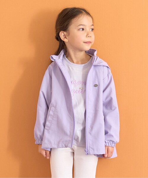 Lycee mine(リセマイン)の「【水をはじく!】【撥水・防汚・耐久・UV】収納袋付きバックフリルAラインマウンテンパーカー【子供服】【キッズ】【女の子】(ブルゾン・キッズ・ネイビー/ブルーグレー/ライトピンク/アイボリー/ミント/ラベンダー/ベージュ系その他/カラフル・130cm/100cm/110cm/150cm/140cm/120cm)」の6枚目の写真
