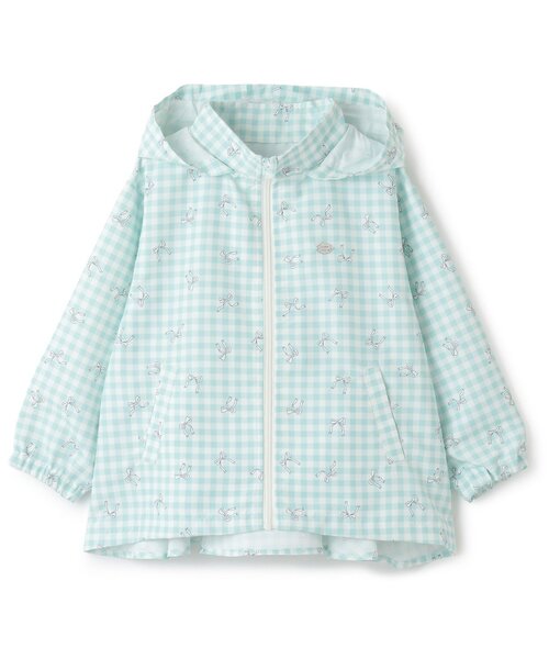 Lycee mine(リセマイン)の「【水をはじく!】【撥水・防汚・耐久・UV】収納袋付きバックフリルAラインマウンテンパーカー【子供服】【キッズ】【女の子】(ブルゾン・キッズ・ネイビー/ブルーグレー/ライトピンク/アイボリー/ミント/ラベンダー/ベージュ系その他/カラフル・130cm/100cm/110cm/150cm/140cm/120cm)」の14枚目の写真