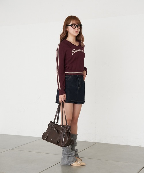 RAY CASSIN(レイカズン)の「ベルト付ジップポケットショルダーバッグ(ショルダーバッグ・レディース・ダークブラウン/ブラウン/ブラック・FREE)」の16枚目の写真