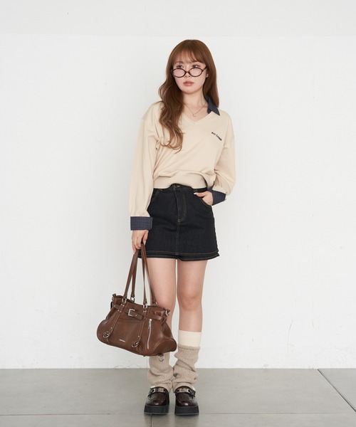 RAY CASSIN(レイカズン)の「ベルト付ジップポケットショルダーバッグ(ショルダーバッグ・レディース・ダークブラウン/ブラウン/ブラック・FREE)」の21枚目の写真