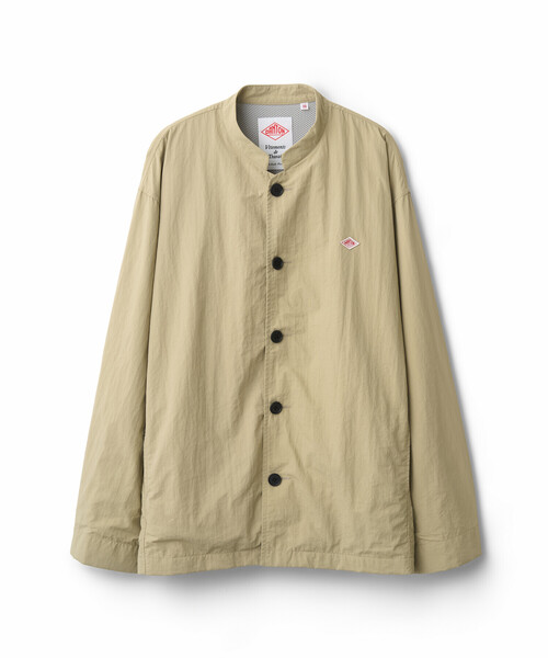 DANTON(ダントン)の「Men's Nylon Tusser Stand Collar Jacket(ダウンジャケット/コート・メンズ・ブルー/ネイビー/ベージュ/グレイッシュベージュ・40/42/38/44)」の1枚目の写真