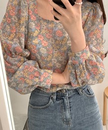 deux amour | クルーネック花柄トップス(その他トップス)