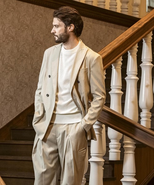 1PIU1UGUALE3 RELAX (ウノピゥウノウグァーレトレ リラックス)の「1PIU1UGUALE3 RELAX(ウノピゥウノウグァーレトレ リラックス)リネンブレンド ディープタックワイドパンツ(その他パンツ・メンズ・ベージュ/ブラック/ブラウン・XL/L/M/S/XXL)」の18枚目の写真