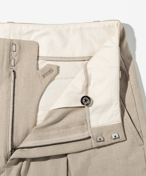 1PIU1UGUALE3 RELAX (ウノピゥウノウグァーレトレ リラックス)の「1PIU1UGUALE3 RELAX(ウノピゥウノウグァーレトレ リラックス)リネンブレンド ディープタックワイドパンツ(その他パンツ・メンズ・ベージュ/ブラック/ブラウン・XL/L/M/S/XXL)」の16枚目の写真