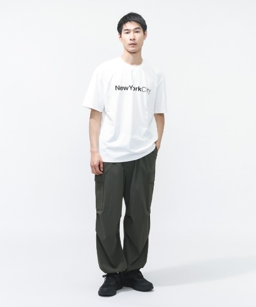 TIGORA(ティゴラ)の「ティゴラ TIGORA UVカットTシャツ NYCセンターロゴ(Tシャツ/カットソー・メンズ・ホワイト/スモークピンク・LL/L/M/3L/S)」の8枚目の写真
