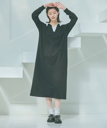 LAKOLE | ポロスキッパー長袖ワンピース/ 647929(ワンピース)