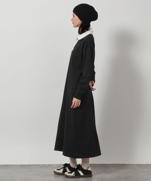 LAKOLE（ラコレ）の「ポロスキッパー長袖ワンピース/ 647929（ワンピース・レディース・グレー/ブラック・FREE）」の18枚目の写真