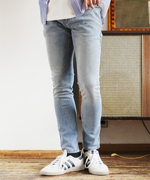 ユーズド加工 ストレッチデニムパンツ