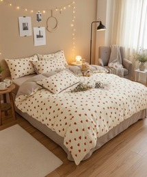 VIBGYOR（ヴィブジョー）の「LESRIRE/フラワーデザイン寝具4点セット・シングル ベッドカバー シーツ 枕カバー L9186（寝具）」