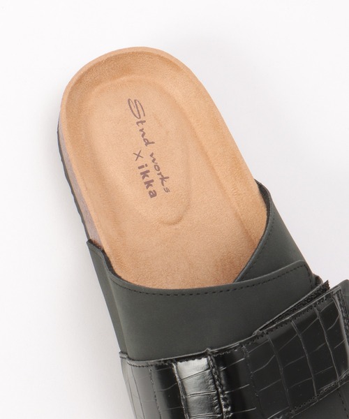 ikka(イッカ)の「クロコワンベルトサンダル(サンダル・メンズ・ブラック/ダークブラウン・XL/L/M)」の8枚目の写真