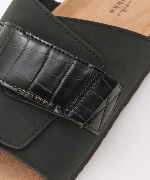 ikka(イッカ)の「クロコワンベルトサンダル(サンダル・メンズ・ブラック/ダークブラウン・XL/L/M)」の10枚目の写真