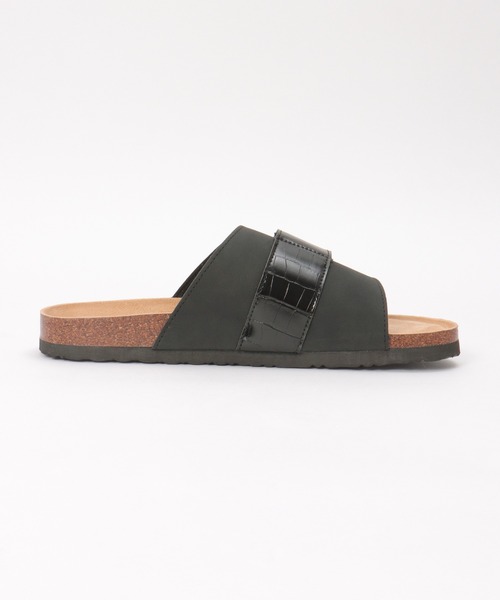 ikka(イッカ)の「クロコワンベルトサンダル(サンダル・メンズ・ブラック/ダークブラウン・XL/L/M)」の6枚目の写真