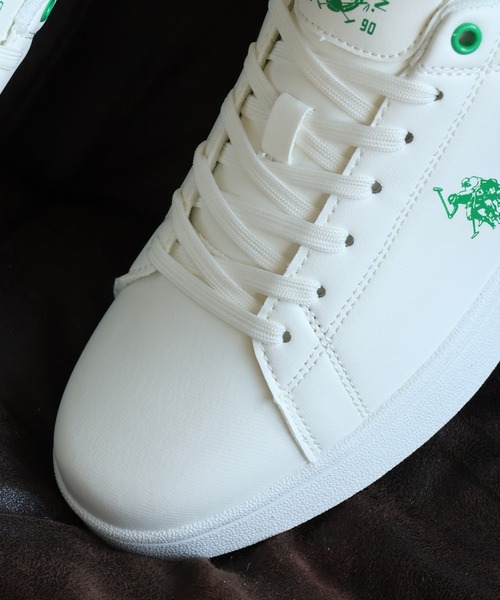 U.S. POLO ASSN.(ユーエスポロアッスン)の「【U.S. POLO ASSN./ユーエスポロアッスン】ワンポイント バイカラー コートスニーカー(スニーカー・メンズ・ホワイト×ブラック/ブラック×シルバー/ホワイト×グリーン・28cm/25cm/24.5cm/22.5cm/25.5cm/23cm/27cm/26cm/24cm/23.5cm/26.5cm)」の11枚目の写真